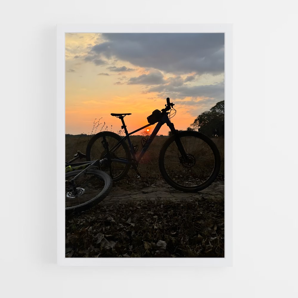 Poster Sunset Trails – affiche Cyclisme (vue 3)